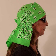 Load image into Gallery viewer, Lime Green Paisley Skulldana®